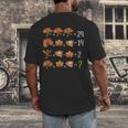 Math Number Thanksgiving Count Answer Pie Turkey Teacher Men's Back Print T-Shirt, funny design Math Number Thanksgiving Count Answer Pie Turkey Teacher Men's Back Print T-Shirt, funny design