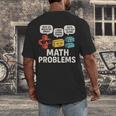 Math Problems Symbols Teacher Back To School Girl Boy Men's Back Print T-Shirt, funny design Math Problems Symbols Teacher Back To School Girl Boy Men's Back Print T-Shirt, funny design