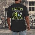 Math Solves Most Of My Problems Science Math Science Teacher Men's Back Print T-Shirt, funny design