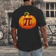 Math Teacher Halloween Costume Pumpkin Pi Pun Pie Men Men's Back Print T-Shirt, funny design