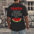 Math Watermelon Calculation Joke Teacher Student Men's Back Print T-Shirt, funny design Math Watermelon Calculation Joke Teacher Student Men's Back Print T-Shirt, funny design