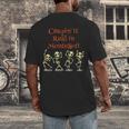Montessori Creepin' It Real HALLOWEEN School Teacher Shirt Men's Back Print T-Shirt, funny design