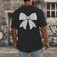 Music Notes Coquette Bow Music Teacher School Musician Band Men's Back Print T-Shirt, funny design Music Notes Coquette Bow Music Teacher School Musician Band Men's Back Print T-Shirt, funny design