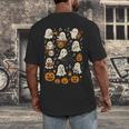 Music Teacher Orchestra Shirt Spooky Halloween Ghost Band Men's Back Print T-Shirt, funny design