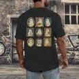 Music Teacher Orchestra Spooky Halloween Ghost Band Men's Back Print T-Shirt, funny design Music Teacher Orchestra Spooky Halloween Ghost Band Men's Back Print T-Shirt, funny design
