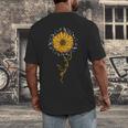 Music Teacher Shirt Sunflower Music Notes Musician Singer Men's Back Print T-Shirt, funny design Music Teacher Shirt Sunflower Music Notes Musician Singer Men's Back Print T-Shirt, funny design