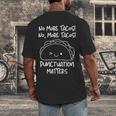 No More Tacos Punctuation Matters Taco English Teacher Men's Back Print T-Shirt, funny design No More Tacos Punctuation Matters Taco English Teacher Men's Back Print T-Shirt, funny design