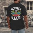 Nopales De Leer Bilingual Teacher Maestra Spanish Teacher Men's Back Print T-Shirt, funny design Nopales De Leer Bilingual Teacher Maestra Spanish Teacher Men's Back Print T-Shirt, funny design