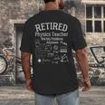 Not My Problems Anymore Retired Physics Teacher Men's Back Print T-Shirt, funny design Not My Problems Anymore Retired Physics Teacher Men's Back Print T-Shirt, funny design