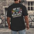 Not All Super Heroes Wear Capes Paraprofessional Teacher Men's Back Print T-Shirt, funny design