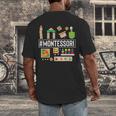 Novelty Montessori Studying Learning Schooling Teacher Love For Men Women Men's Back Print T-Shirt, funny design Novelty Montessori Studying Learning Schooling Teacher Love For Men Women Men's Back Print T-Shirt, funny design