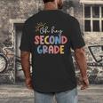 Oh Hey Second Grade First Day Of Teacher Girls Boys Kids Men's Back Print T-Shirt, funny design