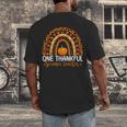 One Thankful Science Teacher Rainbow Boho Fall Thanksgiving Men's Back Print T-Shirt, funny design One Thankful Science Teacher Rainbow Boho Fall Thanksgiving Men's Back Print T-Shirt, funny design