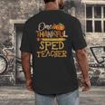 One Thankful Sped Teacher Cute Thanksgiving Women Men's Back Print T-Shirt, funny design One Thankful Sped Teacher Cute Thanksgiving Women Men's Back Print T-Shirt, funny design