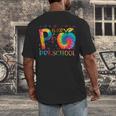 P Is For Preschool Tie Dye Back To School Teacher Men Women Girls Kids Men's Back Print T-Shirt, funny design