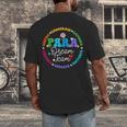PARA Dream Team Teacher Paraprofessional Paraeducator Men's Back Print T-Shirt, funny design