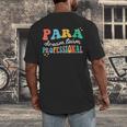 Para Paraprofessional Dream Crew Team Back To School Teacher Men's Back Print T-Shirt, funny design Para Paraprofessional Dream Crew Team Back To School Teacher Men's Back Print T-Shirt, funny design