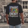 Paraprofessional Straight Outta Energy Teacher Life For Men Women Men's Back Print T-Shirt, funny design