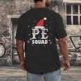 PE Squad Christmas PE Teacher Matching Xmas Men's Back Print T-Shirt, funny design PE Squad Christmas PE Teacher Matching Xmas Men's Back Print T-Shirt, funny design