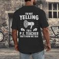 PE Teacher Art For Men Women Gym Teacher Physical Education Men's Back Print T-Shirt, funny design