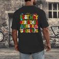 PE Teacher Christmas Holiday Men's Back Print T-Shirt, funny design