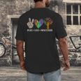 Peace Love Montessori Daycare Teacher Appreciation Men's Back Print T-Shirt, funny design Peace Love Montessori Daycare Teacher Appreciation Men's Back Print T-Shirt, funny design