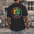 Physical Education PE Instructor Coach Teacher Gym Men's Back Print T-Shirt, funny design