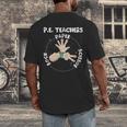 Physical Education PE Teacher Rock Paper Scissor Men's Back Print T-Shirt, funny design Physical Education PE Teacher Rock Paper Scissor Men's Back Print T-Shirt, funny design