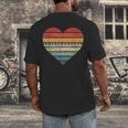 Pianist Retro Sunset Piano Keyboard Player Teacher Men's Back Print T-Shirt, funny design