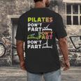 Pilates Instructor Teacher Watercolor Pilates Don't Fart Men Women Kids Men's Back Print T-Shirt, funny design Pilates Instructor Teacher Watercolor Pilates Don't Fart Men Women Kids Men's Back Print T-Shirt, funny design
