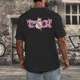 Pink Ghost Teach Halloween Teacher In Spooky Season Men's Back Print T-Shirt, funny design Pink Ghost Teach Halloween Teacher In Spooky Season Men's Back Print T-Shirt, funny design