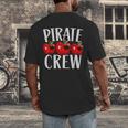Pirate Crew Pirate Teacher Team Squad Talk Like A Pirate Day For Men Women Kids Men's Back Print T-Shirt, funny design