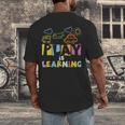 Play Is Learning Design T Designs For Teachers Preschool Men's Back Print T-Shirt, funny design Play Is Learning Design T Designs For Teachers Preschool Men's Back Print T-Shirt, funny design