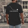I Had Potential Physics Science Physics Teachers Students Men's Back Print T-Shirt, funny design I Had Potential Physics Science Physics Teachers Students Men's Back Print T-Shirt, funny design