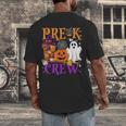 Pre-K Boo Crew Teacher Student Halloween Costume Men's Back Print T-Shirt, funny design