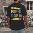 Pre-K Crew PreK Teachers Back To School Men's Back Print T-Shirt, funny design Pre-K Crew PreK Teachers Back To School Men's Back Print T-Shirt, funny design