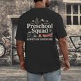 Pre-K Squad Adventure Camping Preschool Teacher Boy Girl Kid Men's Back Print T-Shirt, funny design
