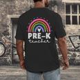 Pre-K Teacher Cute Pre Kindergarten For Teachers Rainbow For Men Women Kids Men's Back Print T-Shirt, funny design