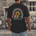 PreK Dream Team Leopard Rainbow Teacher Squad Back To School Men's Back Print T-Shirt, funny design PreK Dream Team Leopard Rainbow Teacher Squad Back To School Men's Back Print T-Shirt, funny design