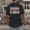 Preppy Kindergarten First Day Of School Teachers Girls Boys Men's Back Print T-Shirt, funny design