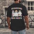 Preschool Boo Crew Groovy Halloween Floral Ghost Teacher Men Women Kids Men's Back Print T-Shirt, funny design Preschool Boo Crew Groovy Halloween Floral Ghost Teacher Men Women Kids Men's Back Print T-Shirt, funny design