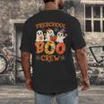 Preschool Boo Crew Halloween Costume For Teacher Kids Men's Back Print T-Shirt, funny design Preschool Boo Crew Halloween Costume For Teacher Kids Men's Back Print T-Shirt, funny design