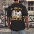 Preschool Boo Crew Halloween Teacher Ghost Costume Matching Men's Back Print T-Shirt, funny design Preschool Boo Crew Halloween Teacher Ghost Costume Matching Men's Back Print T-Shirt, funny design
