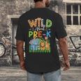 Preschool Teacher Kids Back To School Wild About Pre-K Men's Back Print T-Shirt, funny design