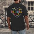 Preschool Teacher Pre-K Heart First Day Of Preschool Kids Men's Back Print T-Shirt, funny design Preschool Teacher Pre-K Heart First Day Of Preschool Kids Men's Back Print T-Shirt, funny design