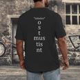 Present Active Conjugation Latin Teacher Latin Language Men's Back Print T-Shirt, funny design Present Active Conjugation Latin Teacher Latin Language Men's Back Print T-Shirt, funny design