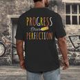 Progress Over Perfection Teacher Pencil Back-To-School Men's Back Print T-Shirt, funny design Progress Over Perfection Teacher Pencil Back-To-School Men's Back Print T-Shirt, funny design
