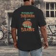 Psychology Teachers Love Brains Halloween For Psychologists Men Women Men's Back Print T-Shirt, funny design Psychology Teachers Love Brains Halloween For Psychologists Men Women Men's Back Print T-Shirt, funny design