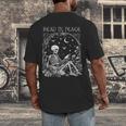Read In Peace Skeleton Reading Teacher Spooky Halloween Men's Back Print T-Shirt, funny design Read In Peace Skeleton Reading Teacher Spooky Halloween Men's Back Print T-Shirt, funny design