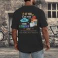 If You Can Read This Thank A Teacher Men's Back Print T-Shirt, funny design If You Can Read This Thank A Teacher Men's Back Print T-Shirt, funny design